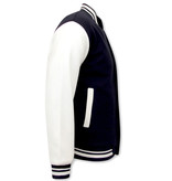 Enos Mens Varsity Jacket - Navy