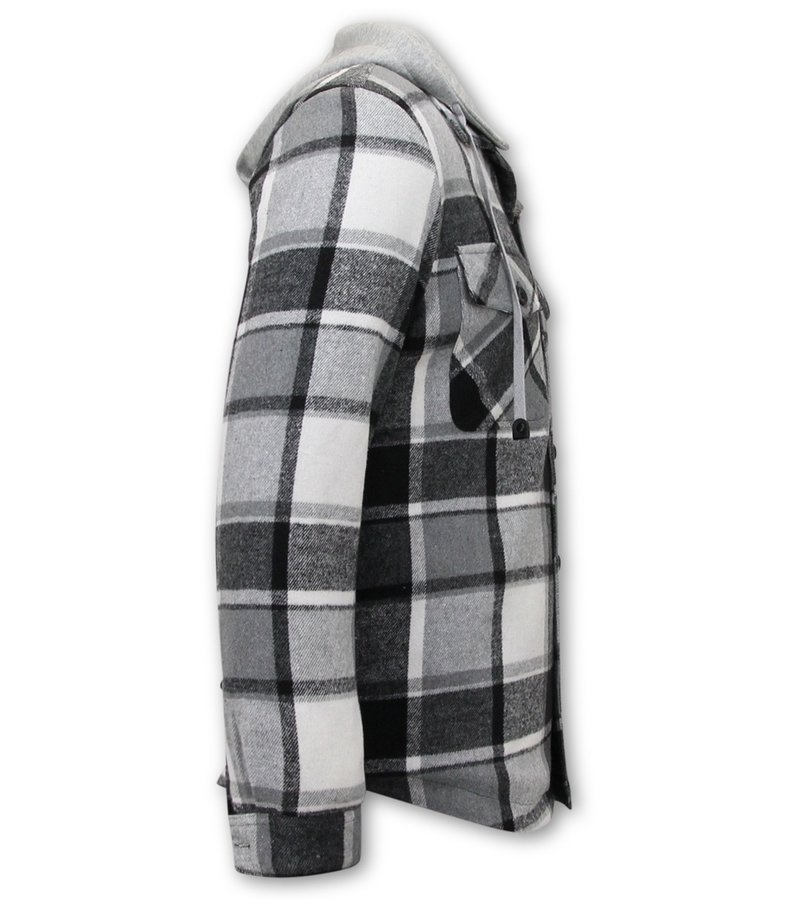 Enos Wool Plaid Jacket Men's - Black