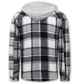 Enos Wool Lumberjack Jacket - Black