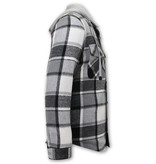 Enos Wool Lumberjack Jacket - Black