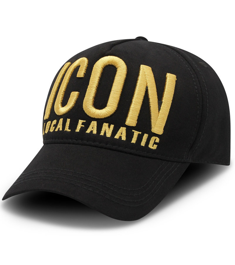 Local Fanatic ICON Luxury Designer Caps  - Black