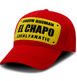 Local Fanatic Men's Baseball Caps EL CHAPO - Red