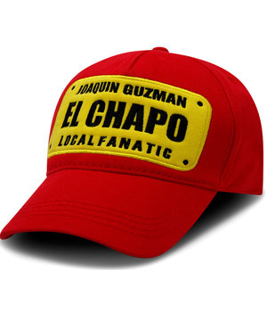 Local Fanatic Men's Baseball Caps EL CHAPO - Red