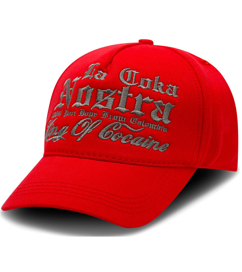 Local Fanatic Men's Baseball Caps King of Cocaine  - Red