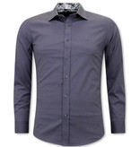 Gentile Bellini Dress Shirt Outfits Mens Slim Fit - 3042NW - Grey