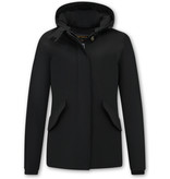 Matogla Women's Winter Jacket With Hoodie - 5897 - Black