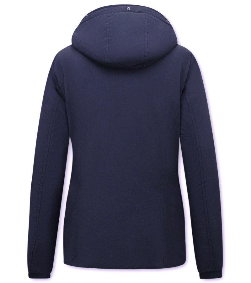 Matogla Women's Winter Jacket With Hoodie - 5897 - Blue