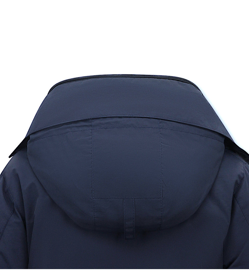 Matogla Womens Short Padded Jacket With Hood - 7603 - Blue