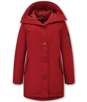 TheBrand Stylish Ladies Winter Jacket  - 505 - Red