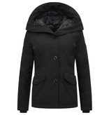 TheBrand Winter Jacket For Girls With Hood  - 503 - Black