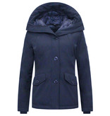 TheBrand Winter Jacket For Girls With Hood  - 503 - Blue