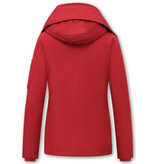 TheBrand Winter Jacket For Girls With Hood  - 503 - Red