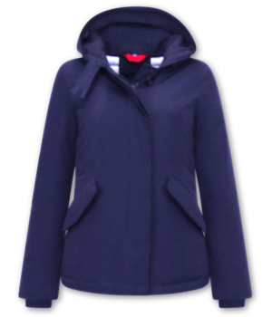 TheBrand Women's Short Jacket With Hood  - Blue