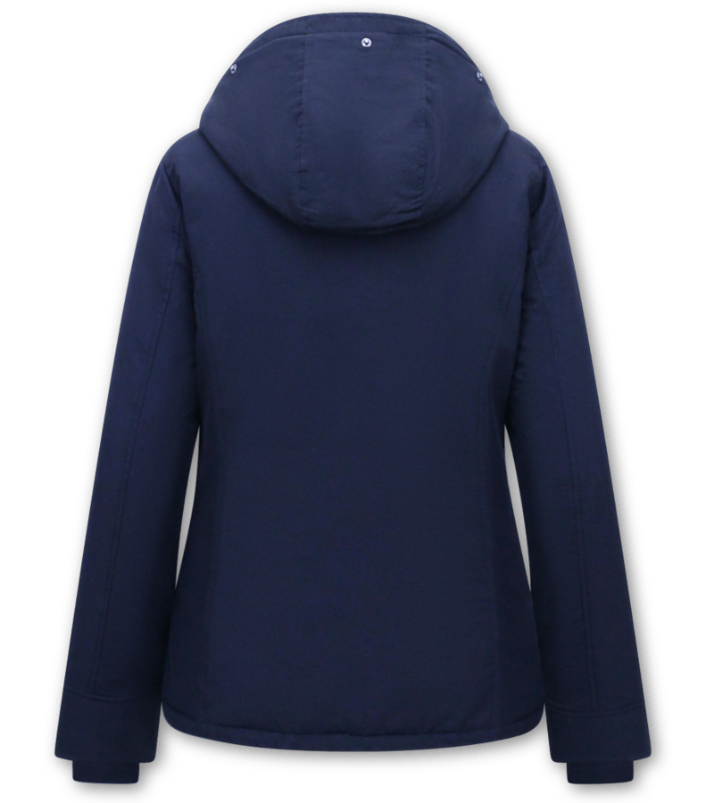 TheBrand Women's Short Jacket With Hood  - Blue
