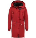 Gentile Bellini Women's Long Padded Jacket  - 8836 - Red