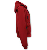 Gentile Bellini Short Winter Jackets For Ladies - 8815 - Red