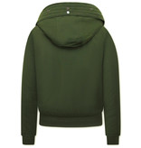 Gentile Bellini Short Winter Jackets For Ladies - 8815 - Green