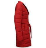 Gentile Bellini Women's Winter Coats With Hood Puffer - 7920 - Red