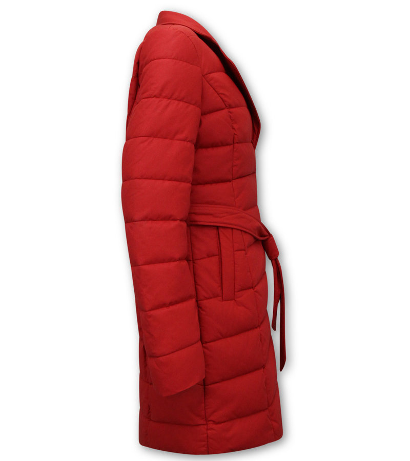 Gentile Bellini Women's Winter Coats With Hood Puffer - 7920 - Red