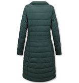 Gentile Bellini Women's Winter Coats With Hood Puffer - 7921 - Green