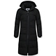 Womens Long Puffer Winter Jacket  - 8606 - Black