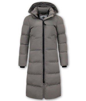 Matogla Long Winter Puffer Jacket Women's UK - 8606 - Grey