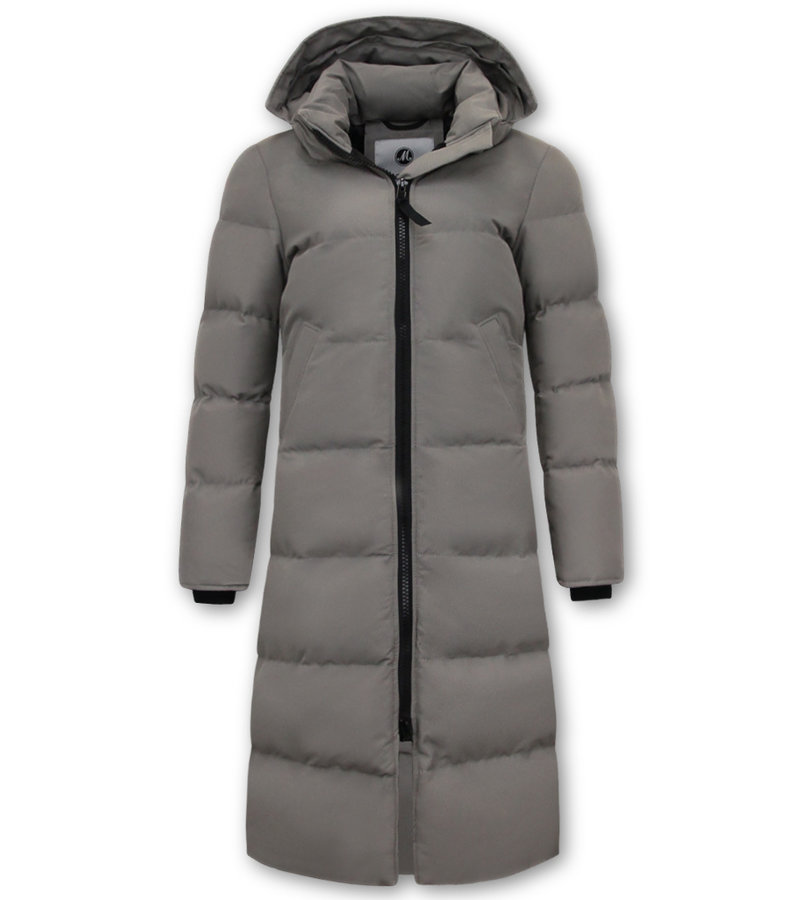 Matogla Long Winter Puffer Jacket Women's UK - 8606 - Grey