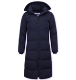 Matogla Long Winter Puffer Jacket Women's - 8606 - Blue
