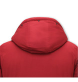 Enos Winter Jacket Men's Parka Quilted uk - 7101 - Red