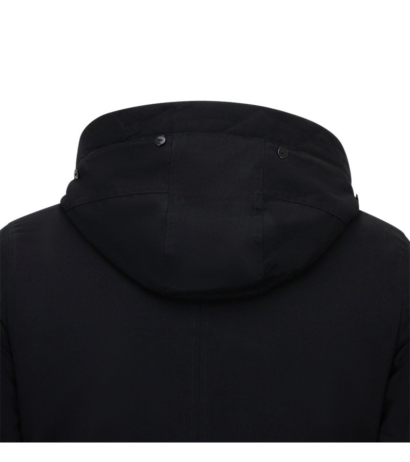 Enos Black Winter Jacket Men - 7105