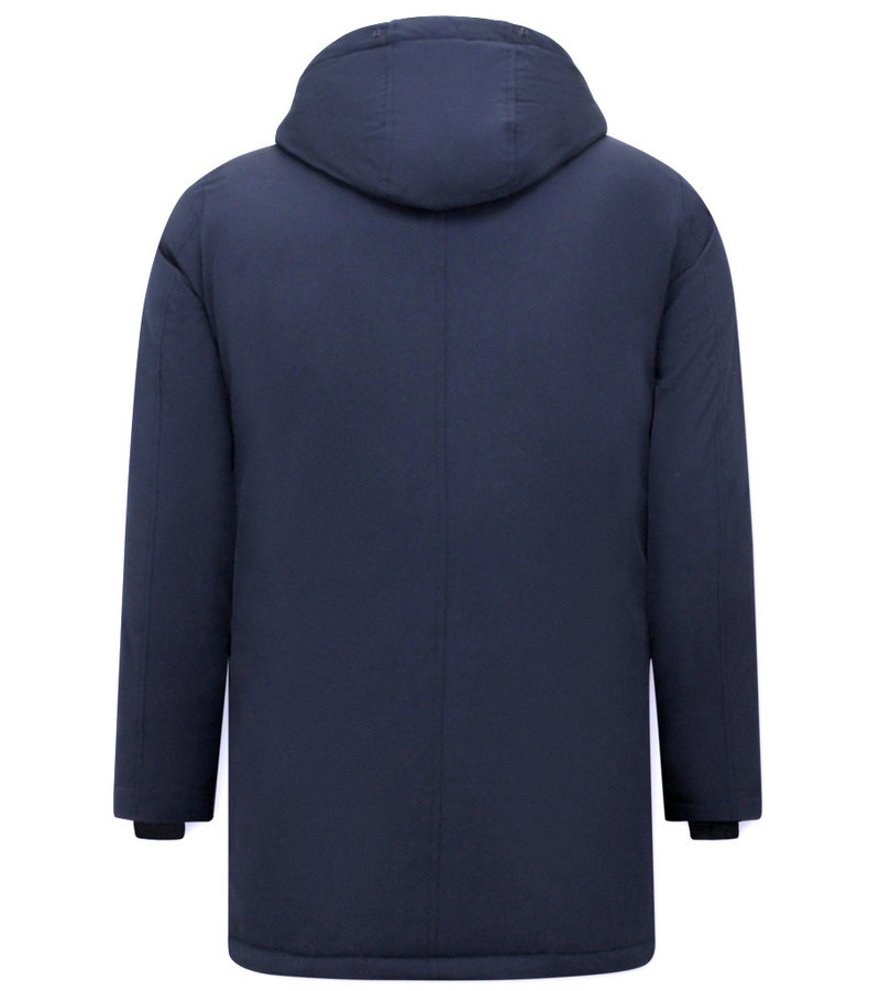 Enos Parka Men's Winter Jacket - 7103 - Blue