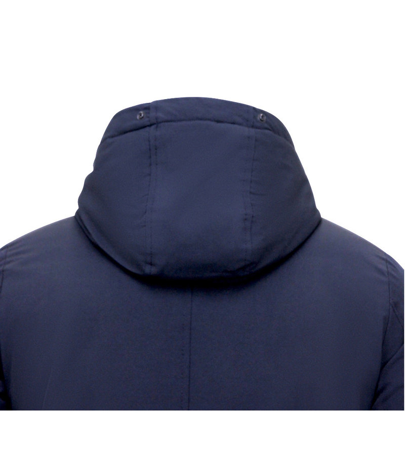 Enos Parka Men's Winter Jacket - 7103 - Blue