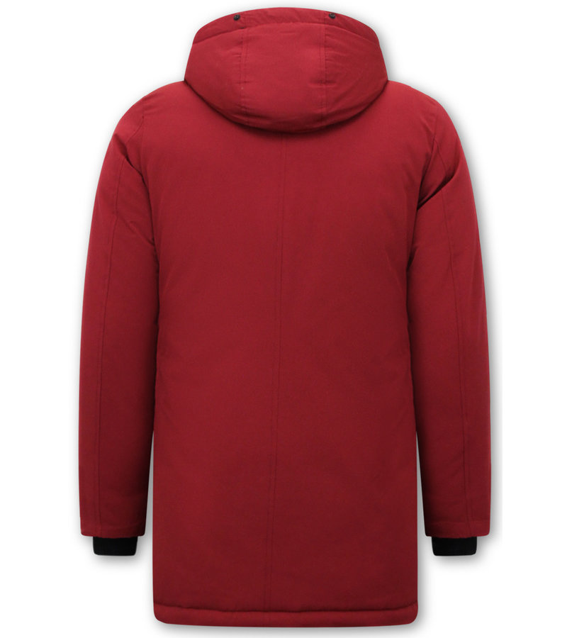 Enos Long Men's Coat - 7103 - Red