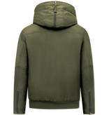 Just Key Men's Short Winter Jacket - 1771 - Green