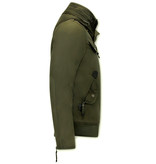 Just Key Men's Short Winter Jacket - 1771 - Green