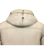 Just Key Short Men's Winter Jacket with Hood - 1771 - Beige