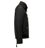 Just Key Short  Winter Jacket Men - 1771 - Black