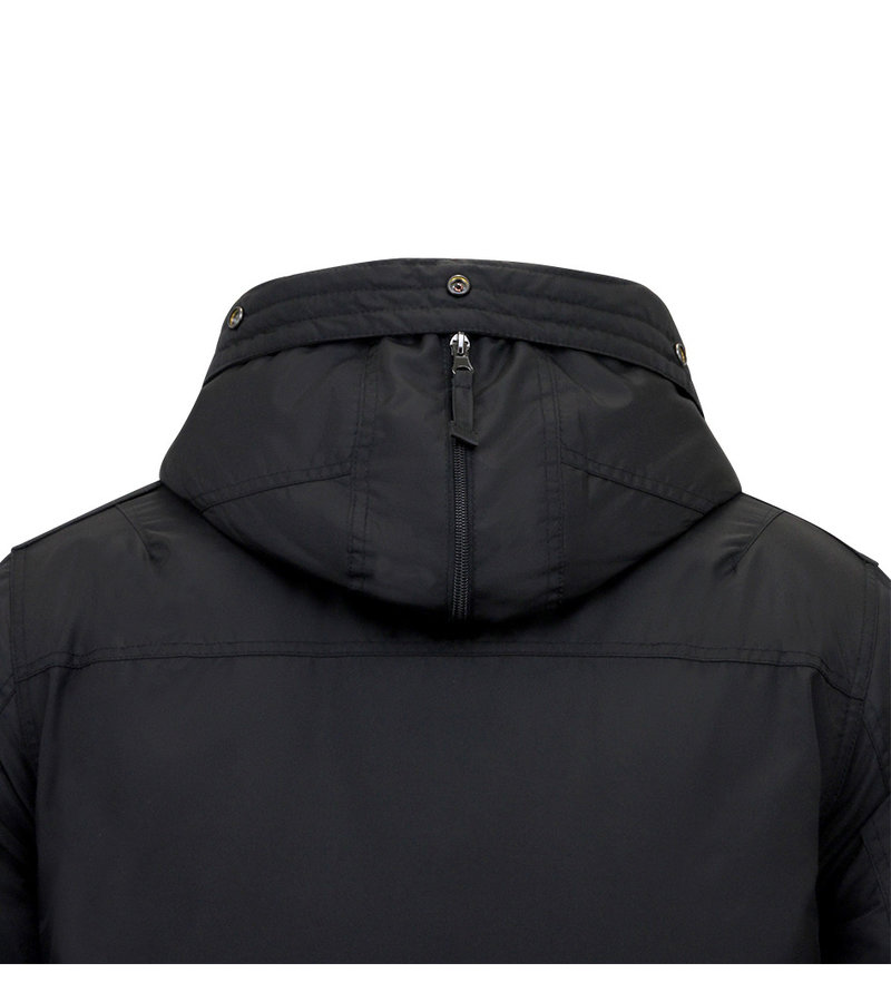 Just Key Short  Winter Jacket Men - 1771 - Black