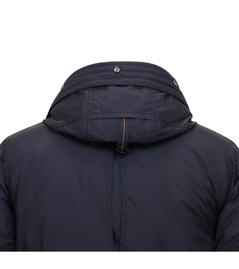 Just Key Long Hooded Parka Men- 1773 - Blue