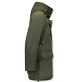 Just Key Long Winter Jacket Men With Hood - 1773 - Green