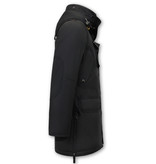 Just Key Hooded Parka Jacket Men - 1773 - Black