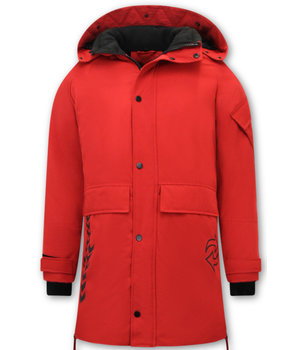 Enos Long Winter Coat Mens - 9803 - Red