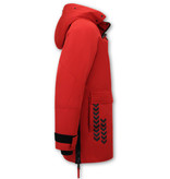 Enos Long Winter Coat Mens - 9803 - Red