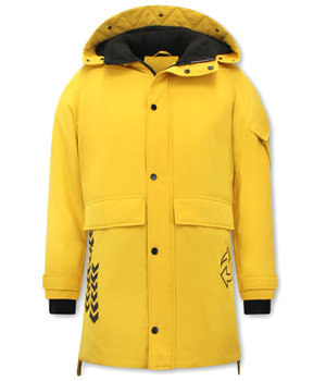 Enos Long Winter Coat Mens - 9803 - Yellow