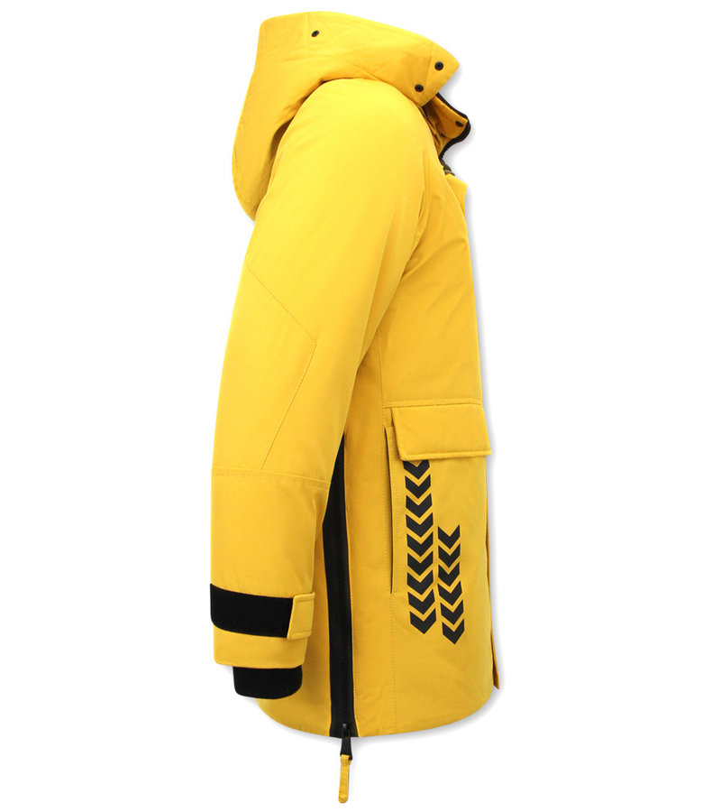 Enos Long Winter Coat Mens - 9803 - Yellow