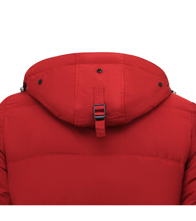 Enos Mens  Long Padded Jacket - 8667 - Red