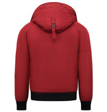 Enos Short Model Men's Winter Jacket - 8821 - Red