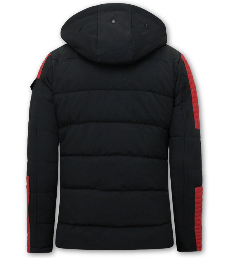 Enos Half Long Winter Coat Men - 7166 - Black