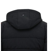 Enos Half Long Winter Coat Men - 7166 - Black