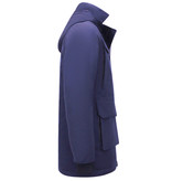 Enos Long Winter Coat Men's Parka - 7169 - Blue